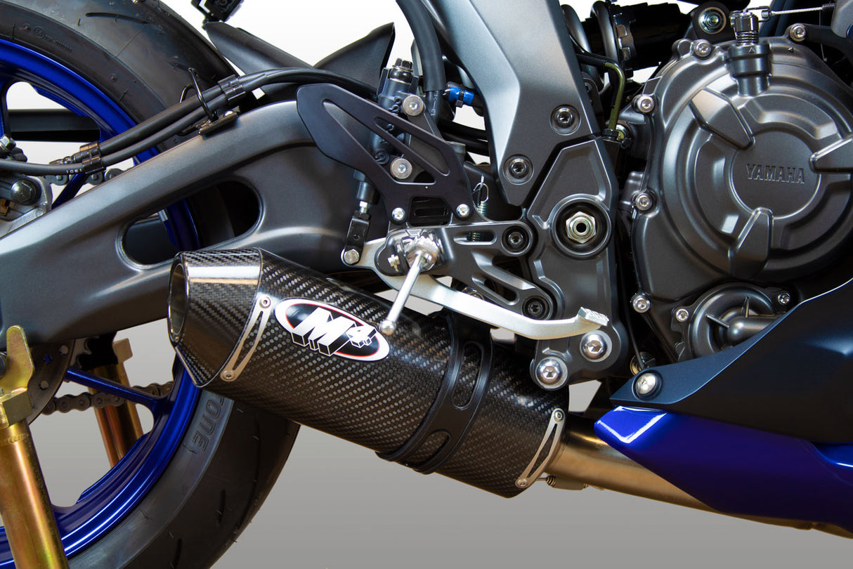 M4 Exhaust Full Exhaust with Carbon Canister (Yamaha 2021-2024 R7)