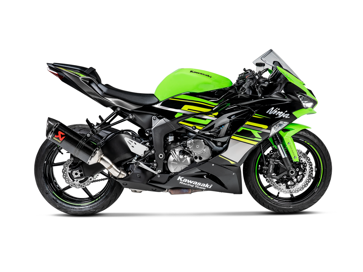 Akrapovic Slip-On Carbon Fiber Exhaust (Kawasaki Ninja ZX6R 2009-2024)