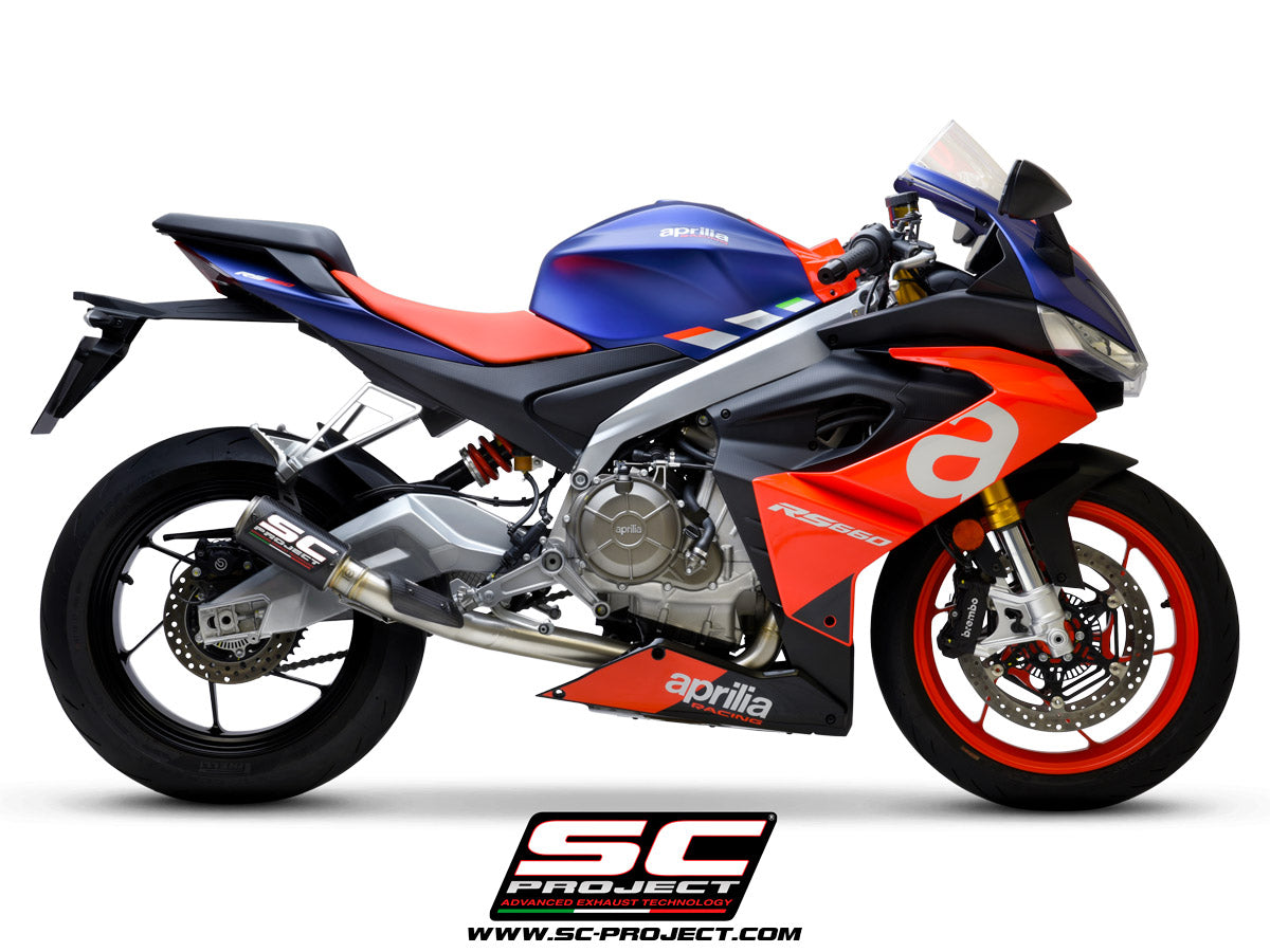 SC-Project CR-T Full Titanium Exhaust (Aprilia 2020-2024 RS 660 /Tuono 660)