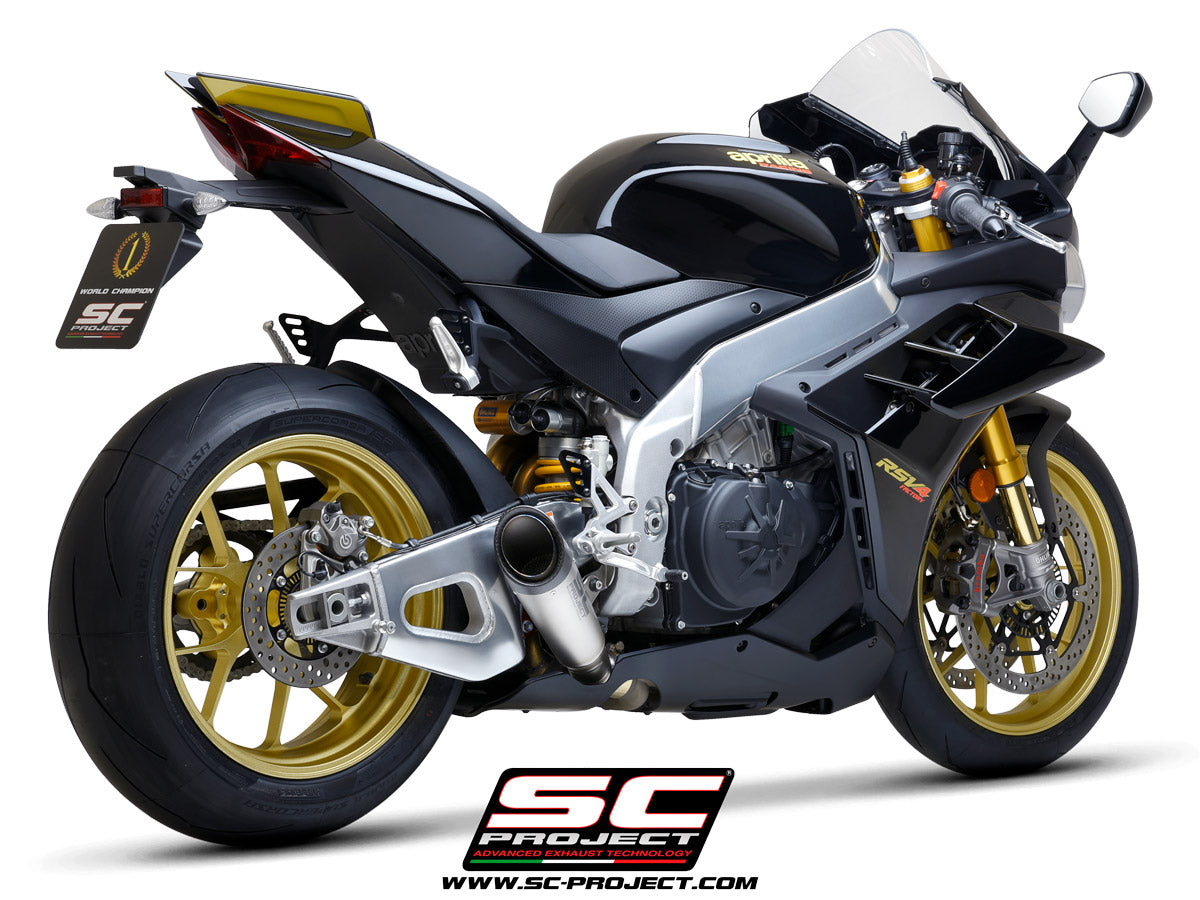 SC-Project S1 Slip On Exhaust (Aprilia 2021-2024 RSV4/Tuono 1100/Factory)