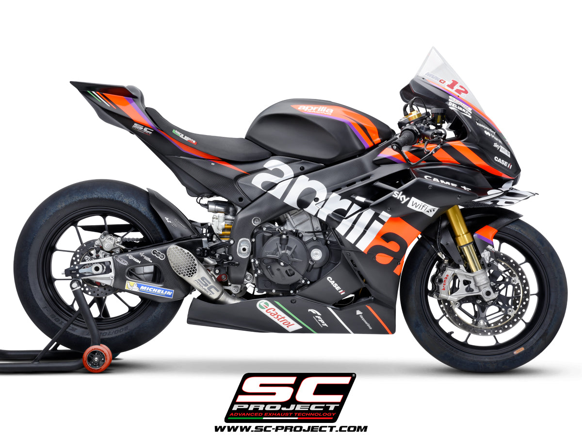 SC-Project GP-22 Titanium Slip On Exhaust (Aprilia 2021-2024 RSV4/Tuono 1100/Factory)