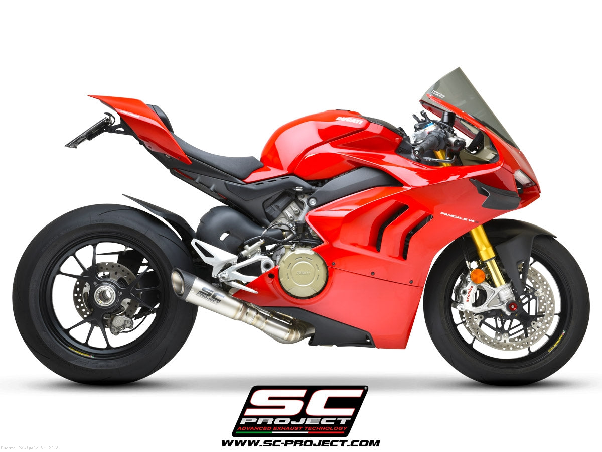 SC Projects S1 Titanium Half System Exhaust (Ducati 2018-2021 Panigale V4/S)