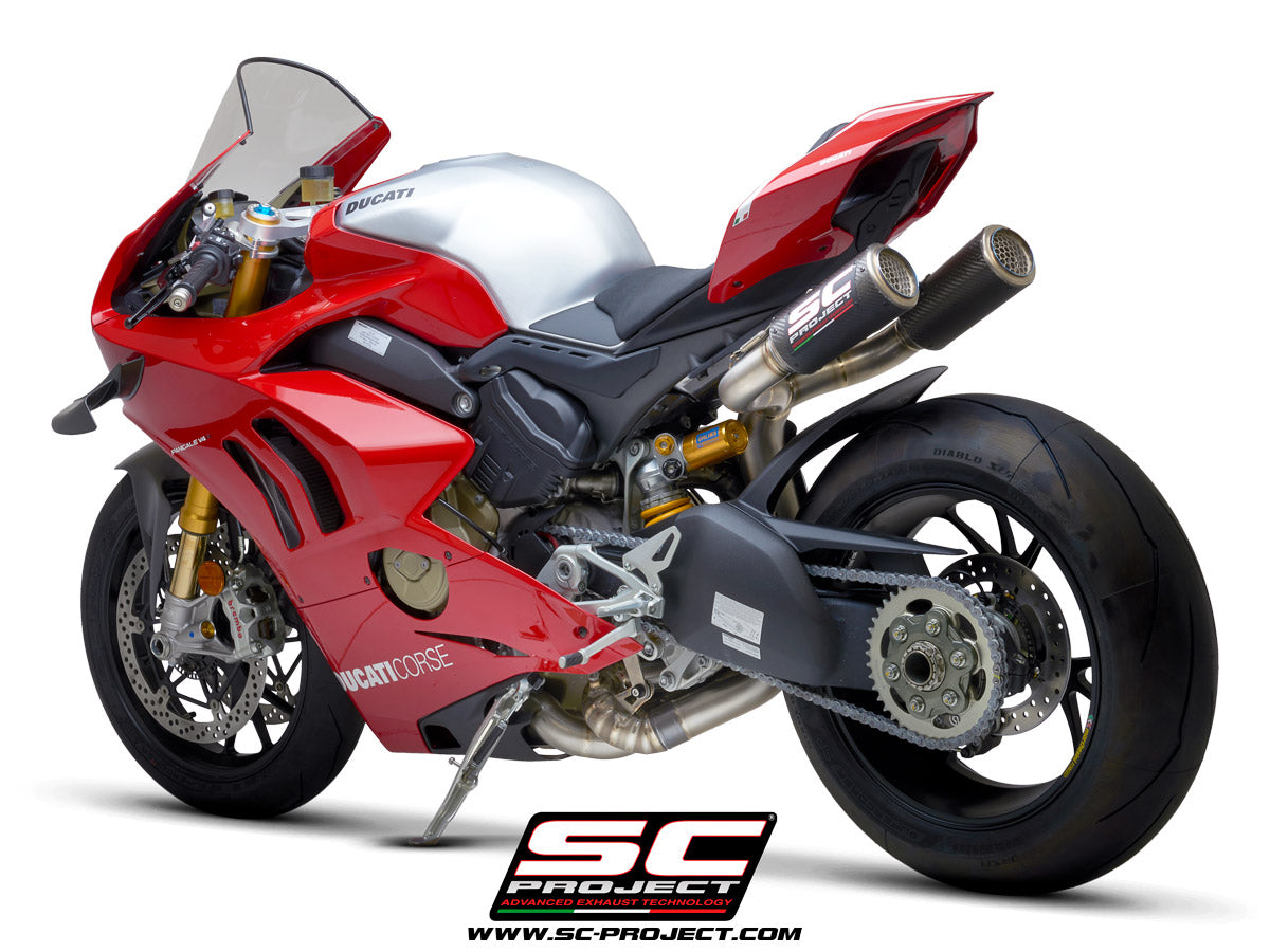 SC Projects WSBK CR-T Full Titanium Exhaust (Ducati 2018-2021 Panigale V4/S/R)