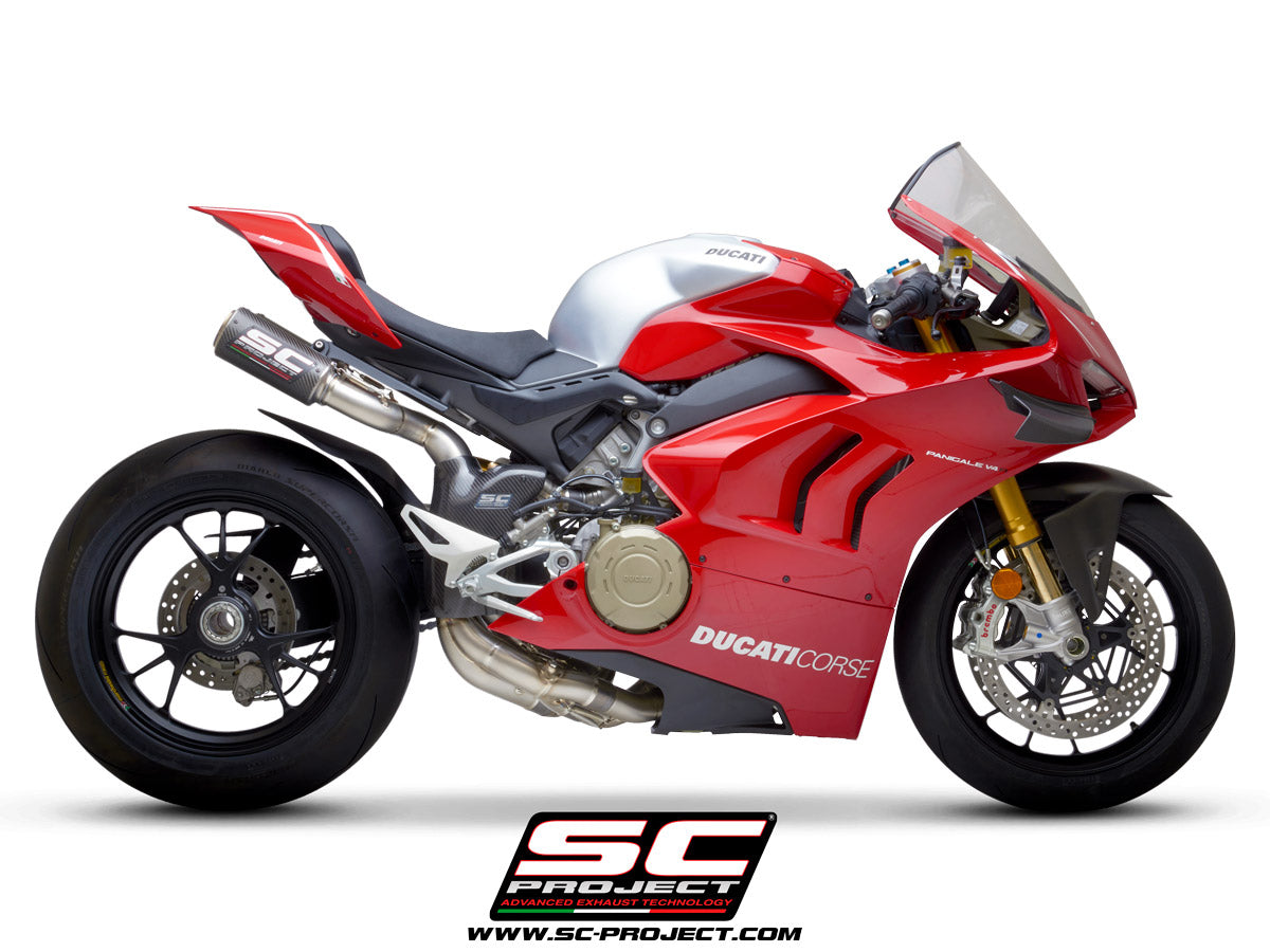 SC Projects WSBK CR-T Full Titanium Exhaust (Ducati 2018-2021 Panigale V4/S/R)