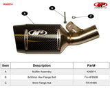 M4 Exhaust Street Slayer Slip-On Exhaust (Kawasaki 2009-2024 ZX6R)