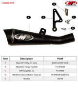 M4 Exhaust GP19 Slip-On Exhaust (Kawasaki 2009-2024 ZX6R)