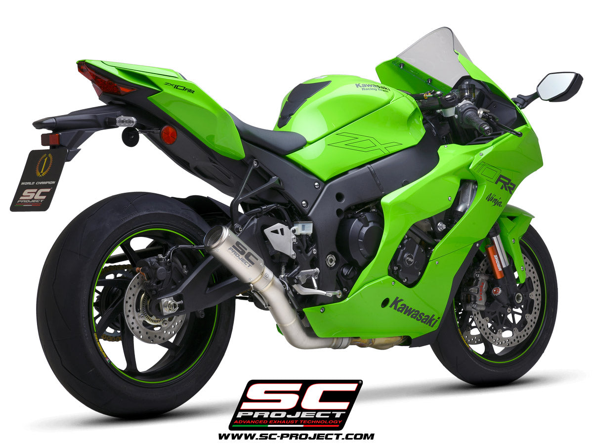 SC-Project CR-T 3/4th Titanium Exhaust (Kawasaki 2021-2024 ZX10R/RR)