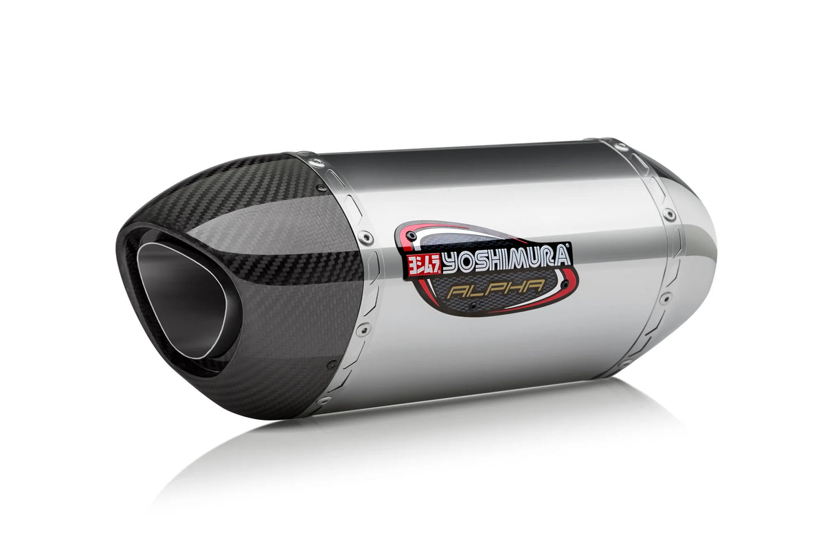 Yoshimura Alpha Stainless Slip On Exhaust (Yamaha 2015-2024 R1/R1S/R1M)