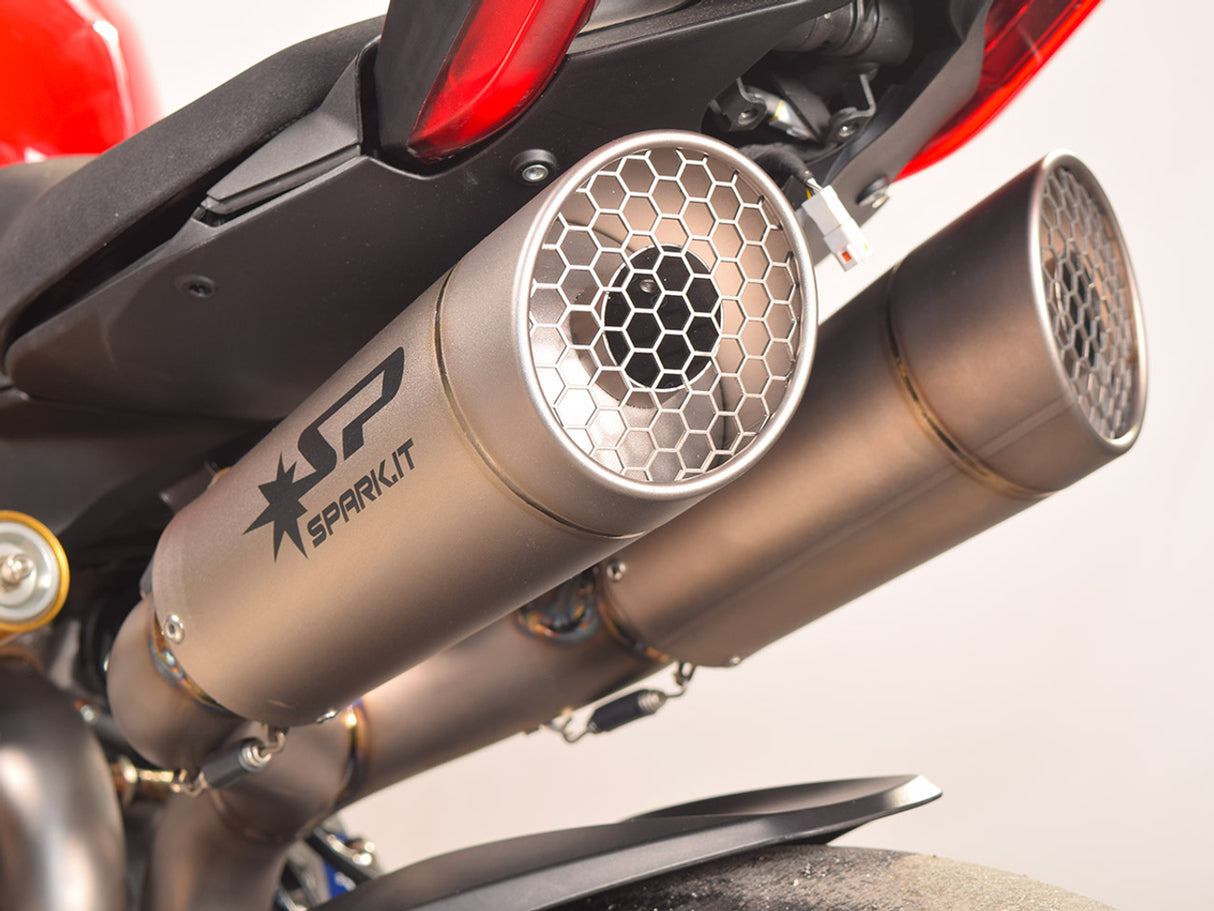 Spark Double Grid-O Titanium Full Exhaust (Ducati 2020-2024 Panigale V2)