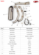 M4 Exhaust Full Exhaust with Titanium Canister (Yamaha 2021-2024 R7)